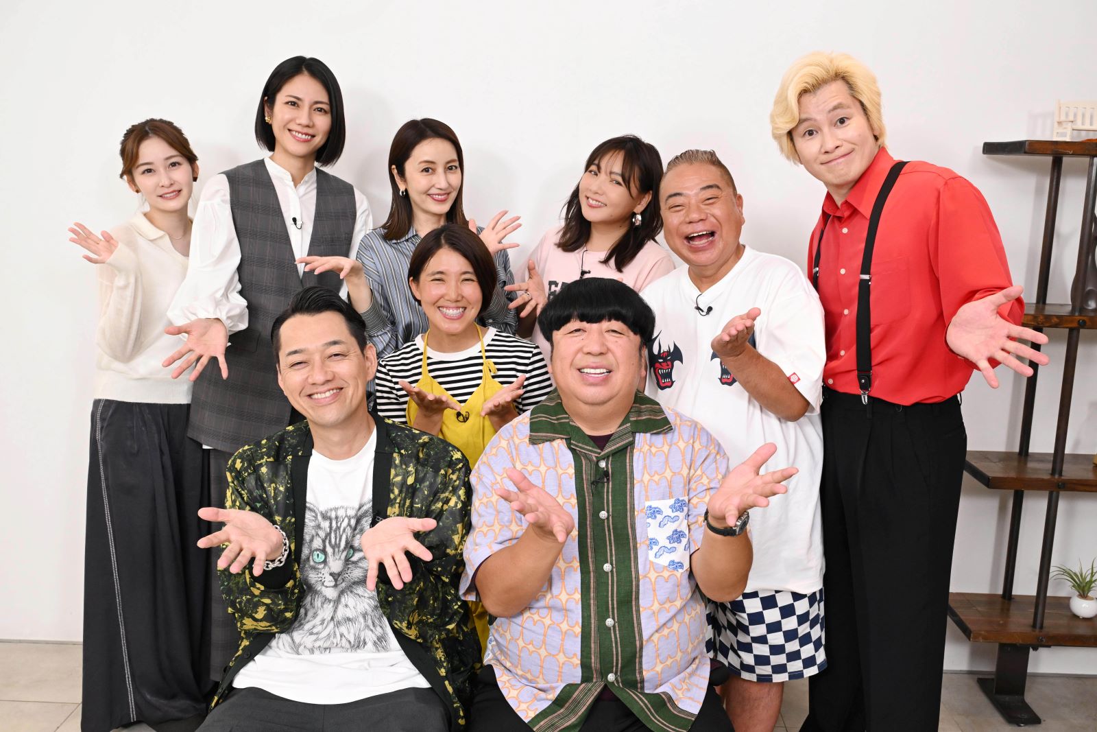 バナナマン、出川哲朗、カズレーザー、松下奈緒、矢田亜希子、野呂佳代、岩田絵里奈の写真