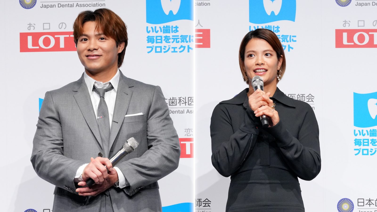 阿部一二三と阿部詩の写真