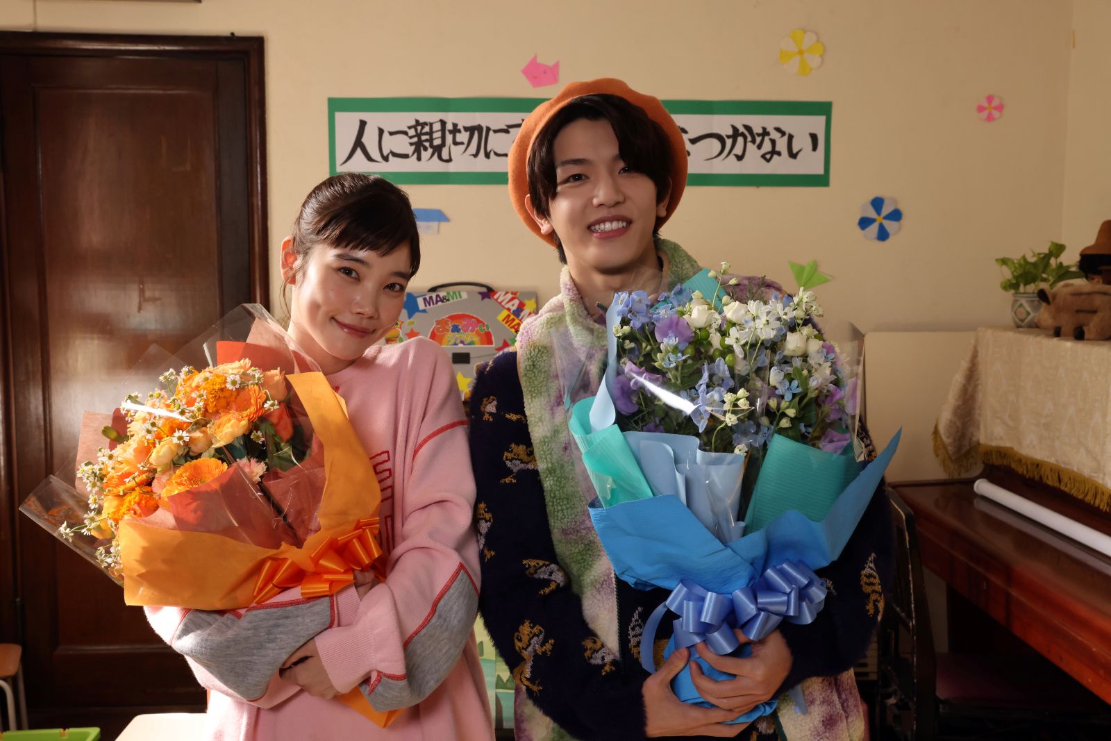 加藤千尋と髙塚大夢(INI)の写真