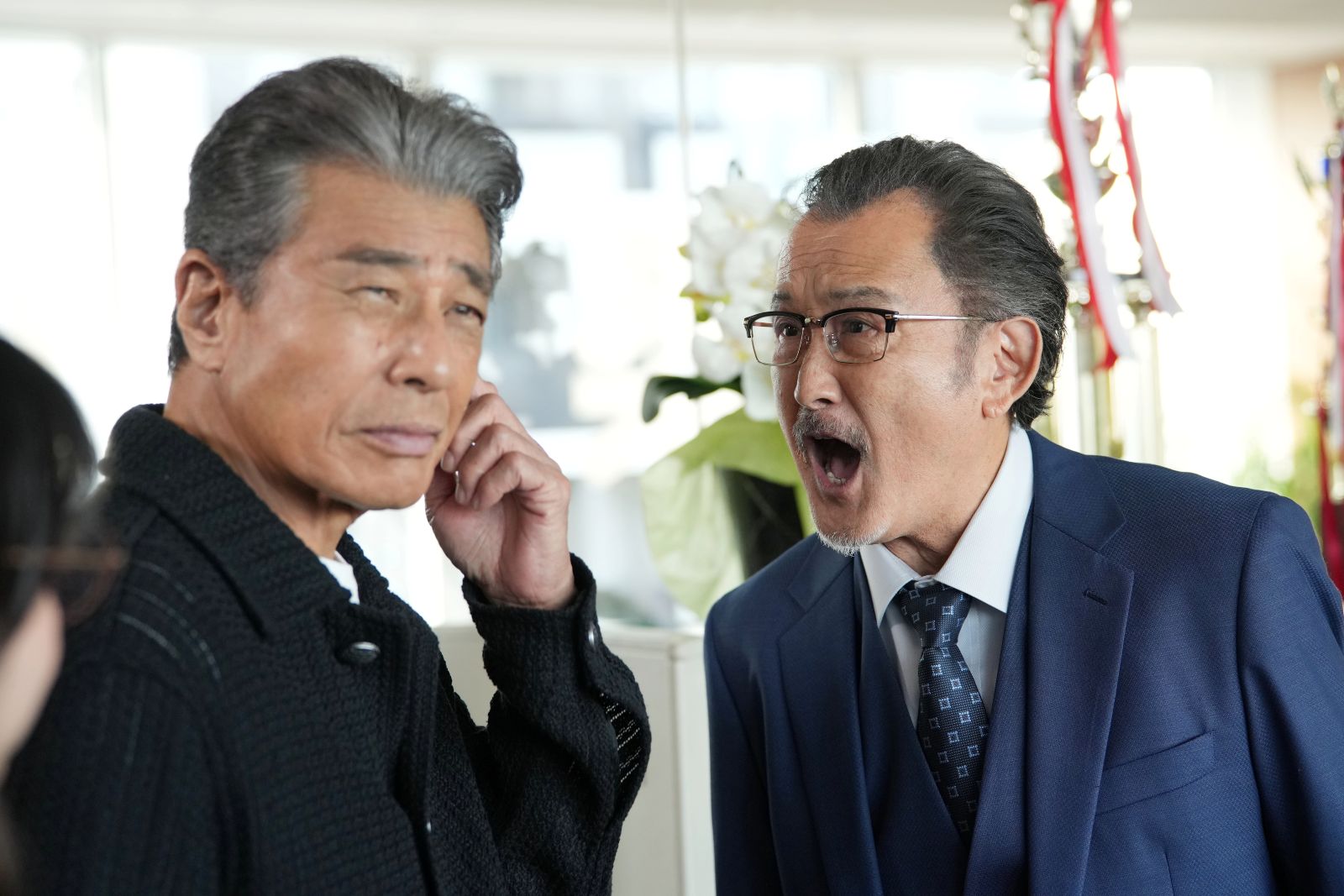 舘ひろしと吉田鋼太郎の写真