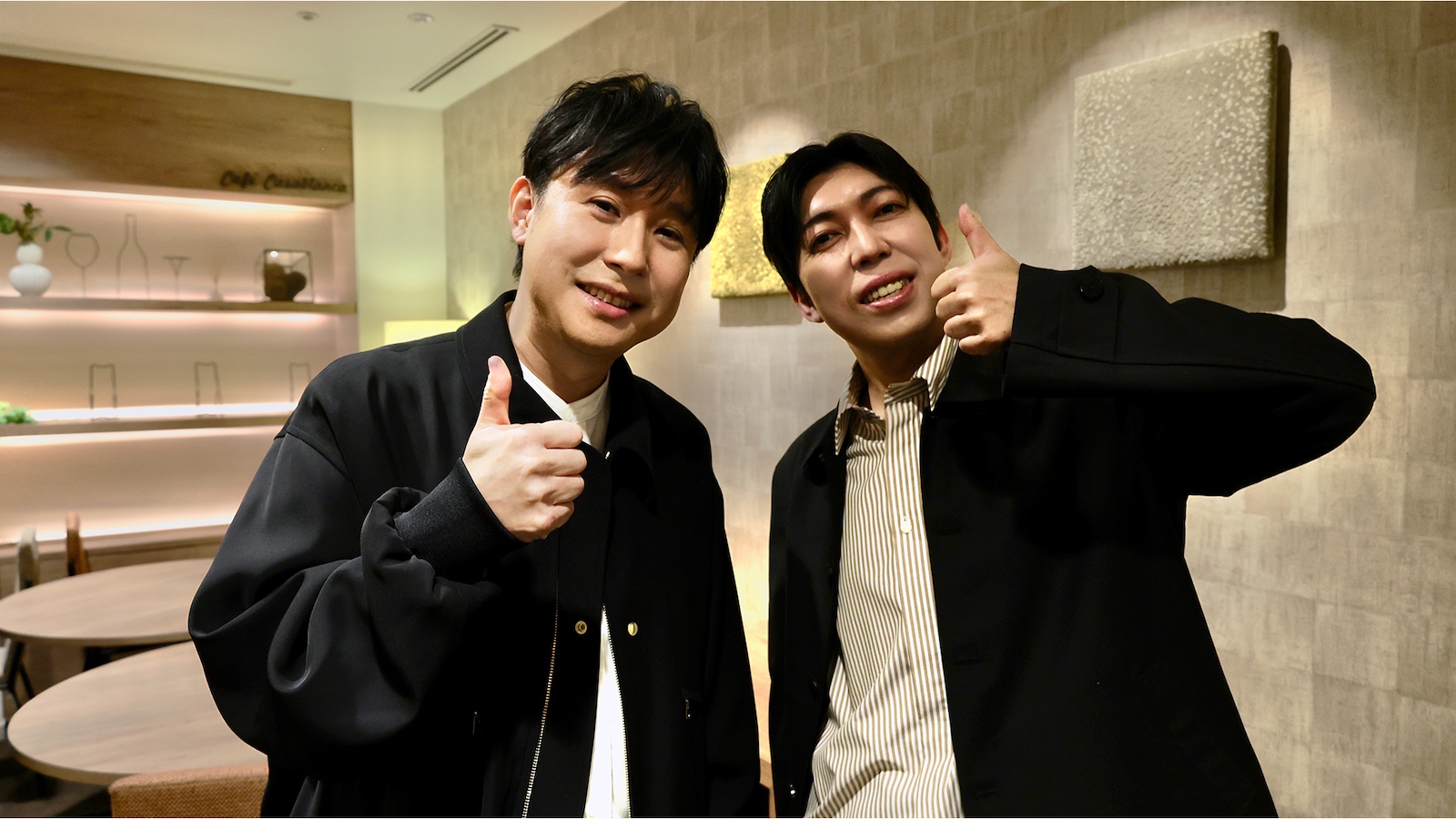 声優の鈴村健一と太田哲治の写真(アニメ『銀魂』新劇場版銀魂 -吉原大炎上-)