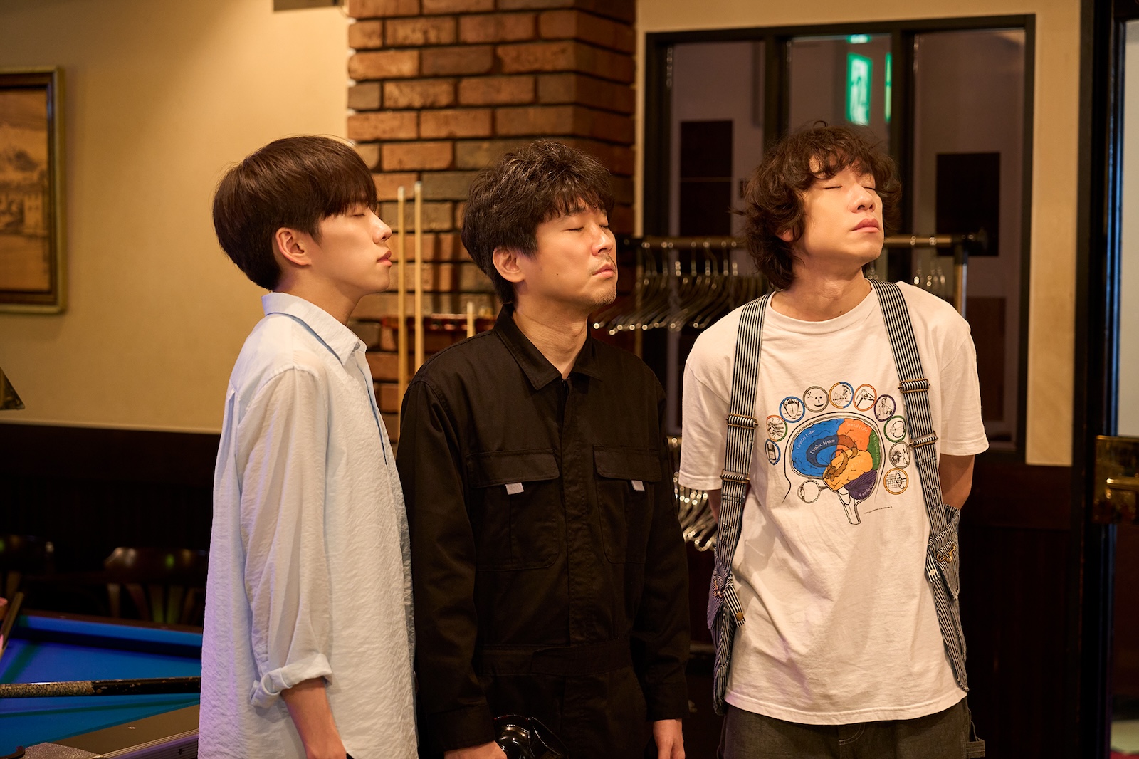 ドラマ『ぴーすおぶせーふ』に出演する基俊介(IMP.)・佐々木美玲・落合モトキ